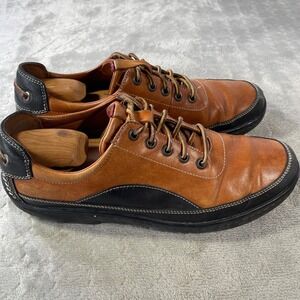I Travel Lace Up Shoes Mens Size 46 EUR US 12 Brown Leather Comfort Casual